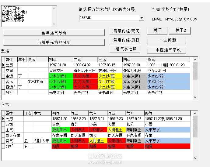 中医运气学软件 v4.1