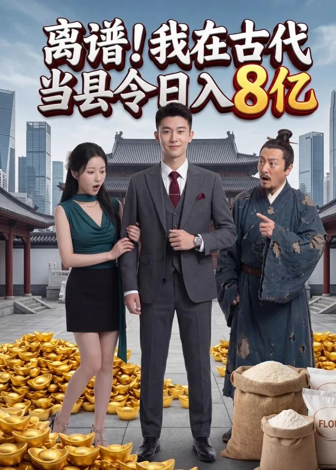 离谱我在古代当县令日入8亿（61集）AI短剧